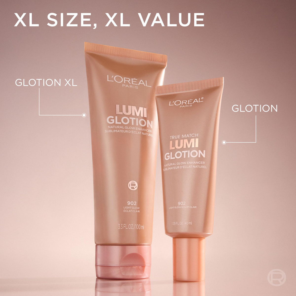 L'Oreal Paris Makeup True Match Lumi Glotion, 903 Medium, 1.35 fl oz | Natural Glow Enhancer, Illuminator Highlighter, Bronzing Drops For a Sun-Kissed Glow For Face and Body