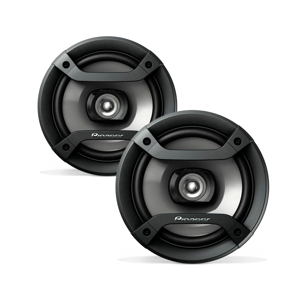 Pioneer F-Series TS-F1634R 6.5" 2-Way Coaxial Car Speakers 200W Max | Great Factory Speaker Replacement, Balanced Sound + Smooth Treble, High-Efficiency Speaker Designed for OEM Power