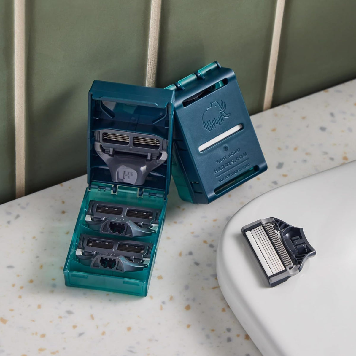 Harry's Original Razor Blades for Men - 10 Count | Premium Razor Blade Refill Cartridges - German Engineered