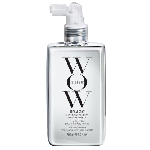 COLOR WOW Dream Coat – Anti-Humidity Frizz Control Spray for Glass Hair | Anti-frizz treatment and humidity-proofing spray delivers glassy-smooth, frizz-free hair. Heat activated, lasts 3-4 shampoos.