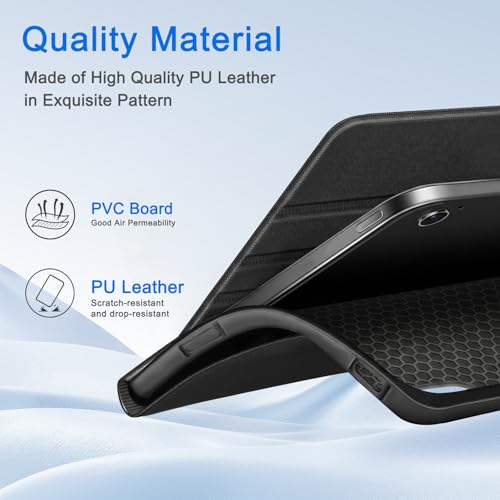 CoBak Case for Samsung Galaxy Tab A11+ Plus 11" 2025,Black | Multi-Viewing Angles, All New PU Leather Folio Stand Cover with Auto Sleep Wake Feature for Samsung Galaxy Tab A11+ Tablet