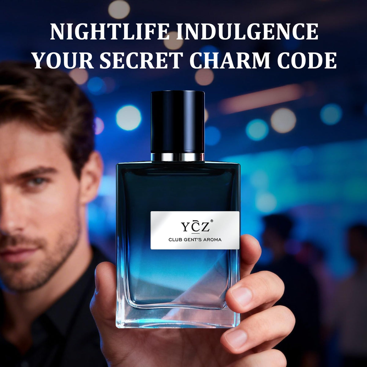 Ycz Club Gentleman's Aroma Eau de Parfum for Men, 1.7 Fl Oz | Long-Lasting Aromatic Fougere Scent with Bergamot, Ginger, and Cedarwood Notes for Parties, Date Night, and Gifts.