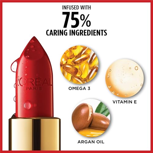L'Oreal Paris Colour Riche Original Creamy, Hydrating Satin Lipstick with Argan Oil and Vitamin E, Ballerina Shoes , 1 Count
