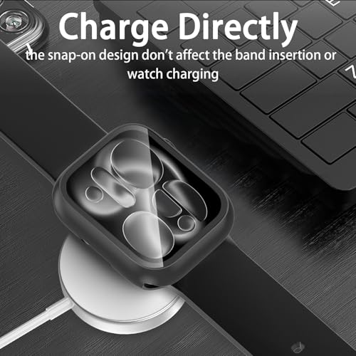 [6 Pack] Case for Apple Watch SE Series 6/5/4 44mm Screen Protector