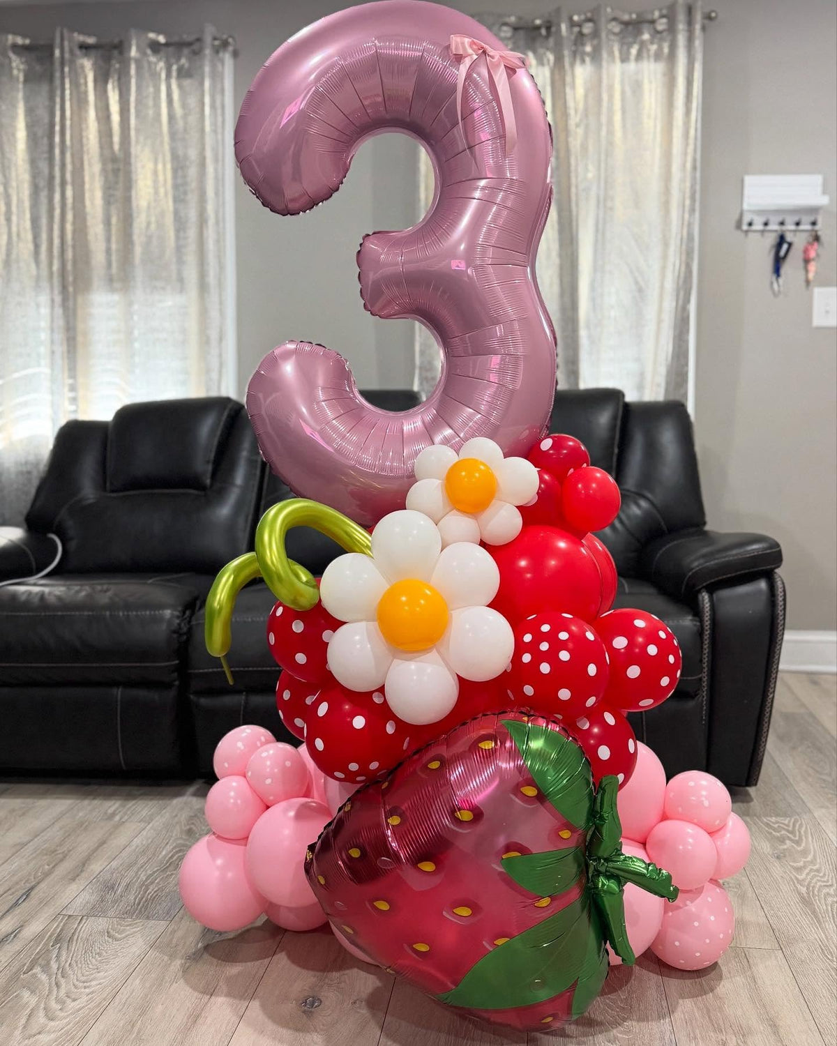2 Balloon - Pastel Pink Birthday Number Balloons, 40 Inch Decorations