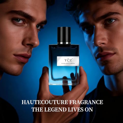 Ycz Club Gentleman's Aroma Eau de Parfum for Men, 1.7 Fl Oz | Long-Lasting Aromatic Fougere Scent with Bergamot, Ginger, and Cedarwood Notes for Parties, Date Night, and Gifts.