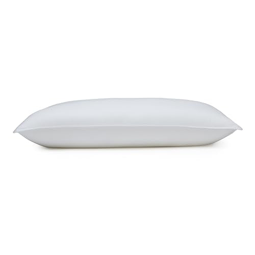 Amazon Basics Down Alternative Bed Pillows for Back and Side Sleepers, Medium Density, King Size, 36" x 20", White, 2-Pack