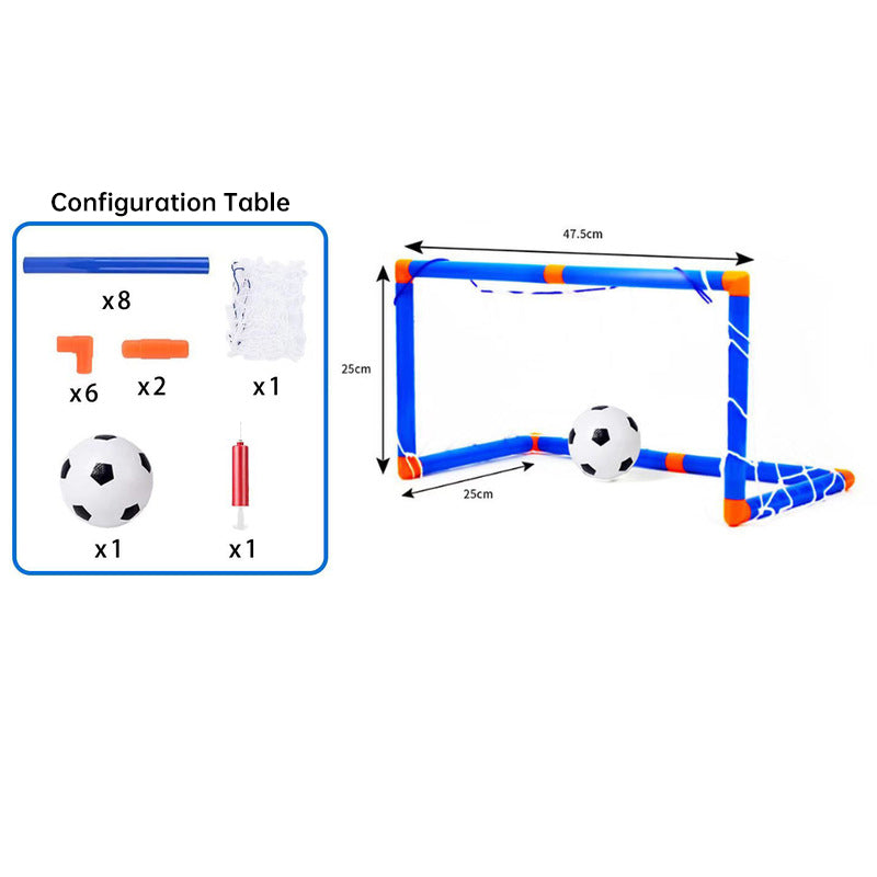 Mini Foldable Soccer Goal Set for Indoor Outdoor Kids Playtime