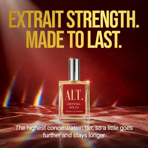 ALT. FRAGRANCES Crystal No. 23 – Inspired by Bac. Roug. 540, Unisex Perfume, Extrait de Parfum, Long Lasting Perfume for Men & Women with Jasmine, Amberwood & Cedar Notes, 60ml