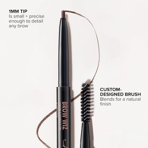 Anastasia Beverly Hills - Brow Wiz Ultra-Slim Precision Eyebrow Pencil | Precision Tip For Defined Brows, Natural Hair-Like Finish, High-Pigment, Long-Lasting Formula, Built-In Spoolie.