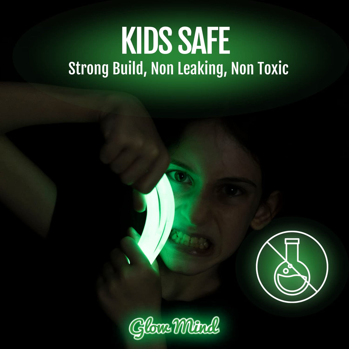 100 Glow Sticks Bulk Party Pack, 8" Halloween Glow Bracelets and Necklaces | Ultra bright neon glow in the dark party supplies with connectors for kids, camping, pool parties and weddings