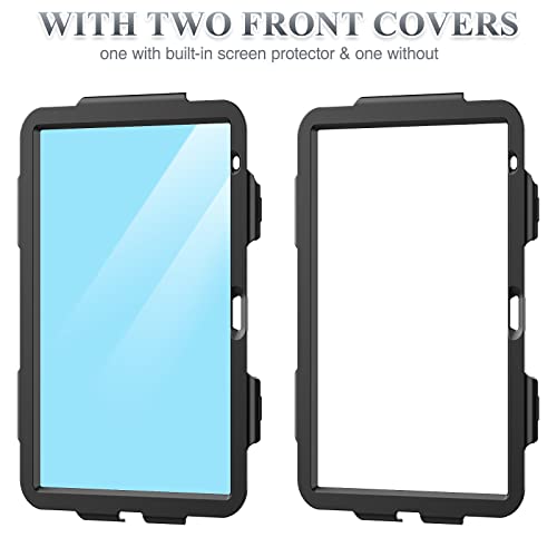 SEYMAC stock Case for iPad (A16) 11th/10th Generation 11''/10.9'' 2025/2022, Full-Body Drop Protection Case with Screen Protector &360° Rotate Hand Strap/Stand, Black