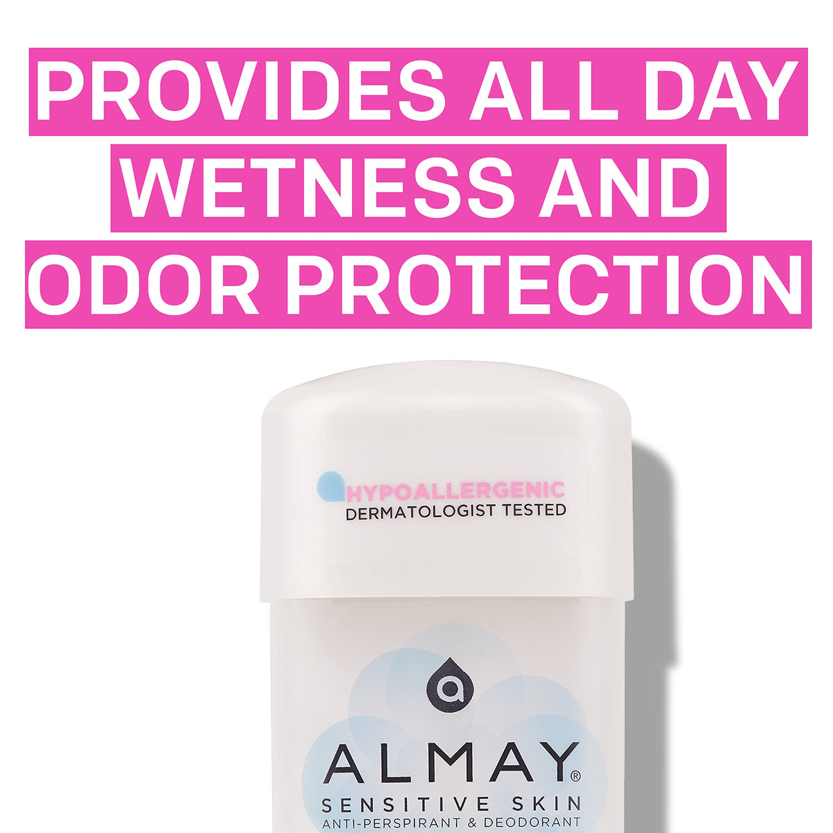 Almay Clear Gel Deodorant and Antiperspirant, Fragrance Free, 2.25 oz | Gentle and hypoallergenic antiperspirant deodorant for sensitive skin. Dermatologist tested. Fragrance free.