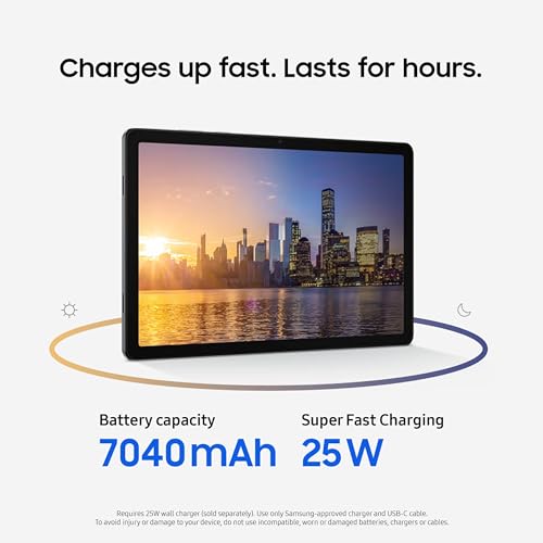 Samsung Galaxy Tab A11+ 6GB RAM, 128GB Storage, Expandable Storage, Gray | Optimized Performance, Long Lasting Battery, Large Display, Dolby Atmos Speakers, AI Assist, Slim, Light, 2 Year Warranty