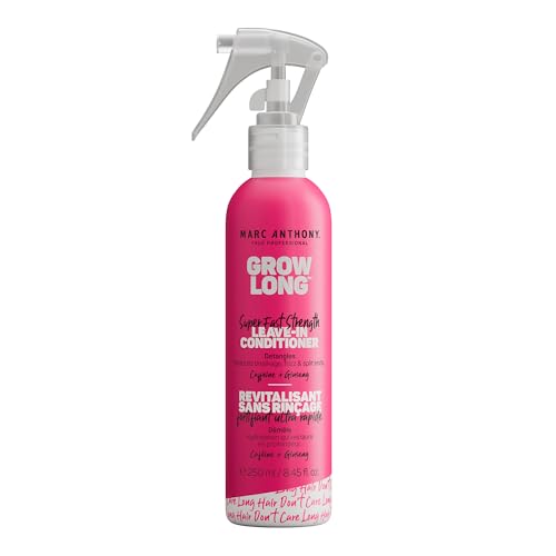 Marc Anthony Grow Long, Detangling Leave-In Hair Conditioner Spray | Anti-Frizz Anti-Breakage Hair Care for Dry Damaged Hair & Split Ends - Biotin, Vitamin E, Caffeine & Ginseng - Sulfate Free