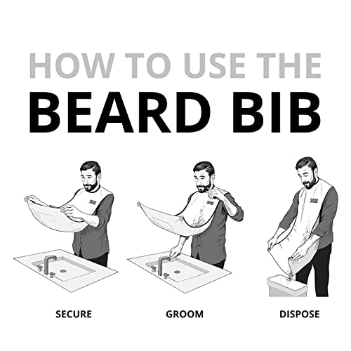 BEARD KING Beard Bib Apron - As Seen on Shark Tank – Gifts for Him, Stocking Stuffers for Men, Mens Gift