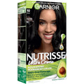 Garnier Nutrisse Ultra Crème Hair Color, 10 Black, 1 Count | Permanent Hair Dye with 100% Gray Coverage, 5-Fruit Oil Nourishing System, Rich, Vibrant Color, Vegan & Cruelty Free