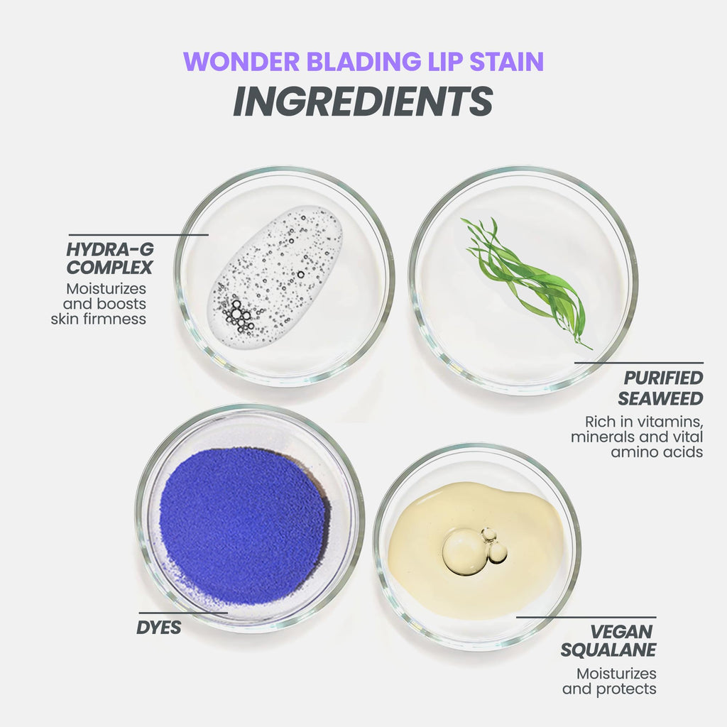 Wonderskin Lip Stain – Long Lasting, Waterproof, Lip Tint Peel Off Masque | Transfer-proof nude lip tint with comfortable all-day wear for natural-looking lips from day to night.