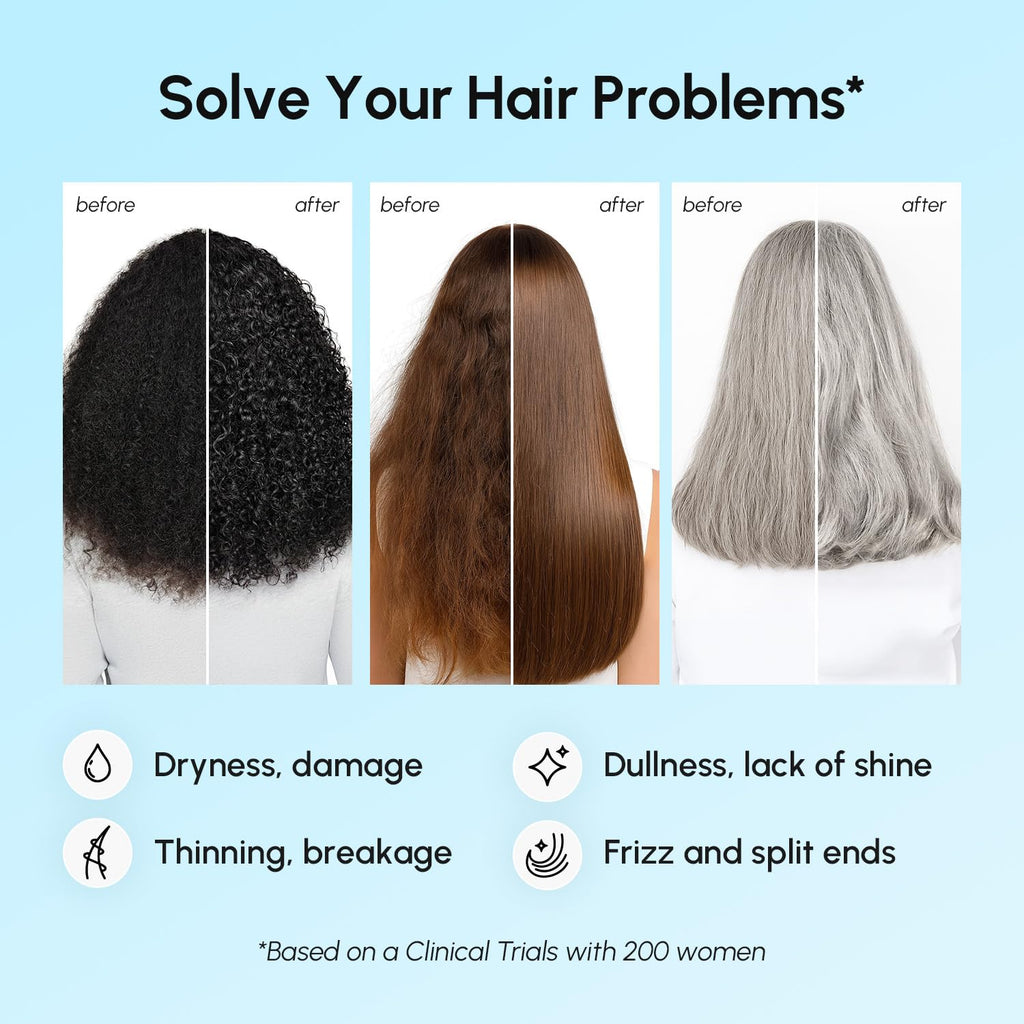MAREE Deep Conditioning Hair Mask for Damaged Hair - Deep Hydrating Protein | Hair treatment mask for dry hair, hair moisturizer, hair gloss for women, deep conditioner for dry damaged hair, curly mask