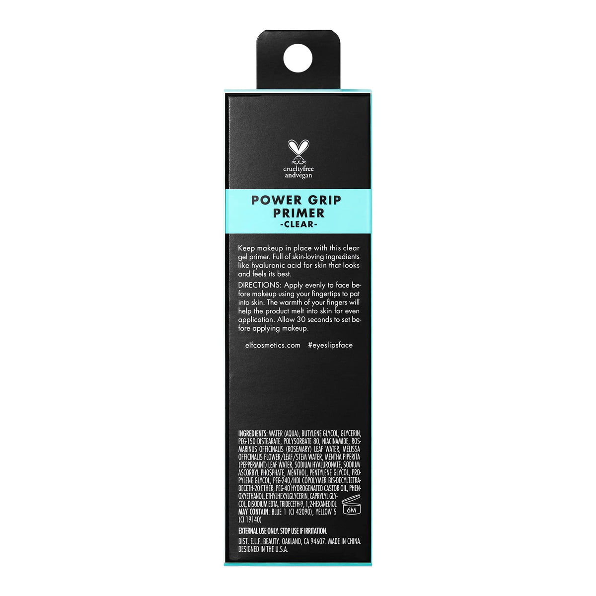 e.l.f. Power Grip Primer, Gripping & Hydrating Gel Primer, 0.811 Fl Oz | Grips Makeup for Long-Lasting Wear & Face Prep, Smooth Base Finish, Lightweight & Moisturizing Formula, Vegan & Cruelty-Free