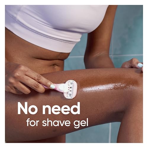 Gillette Venus ComfortGlide White Tea 4 count, with Gillette Venus ComfortGlide plus Olay 2 count, Women's Razor Blade Refills