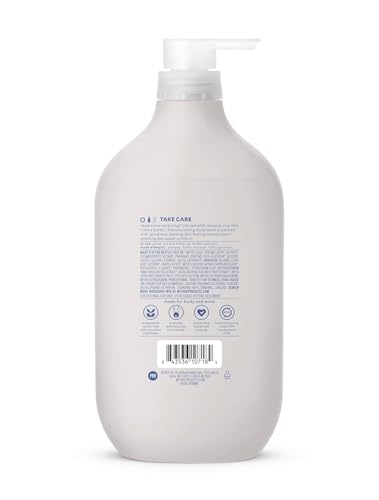 method Body Wash, Simply Nourish, 28 fl oz | Soothing Formula, Leaves Skin Feeling Soft & Moisturized, Made Without Parabens, Notes of Coconut, Rice Milk & Shea Butter