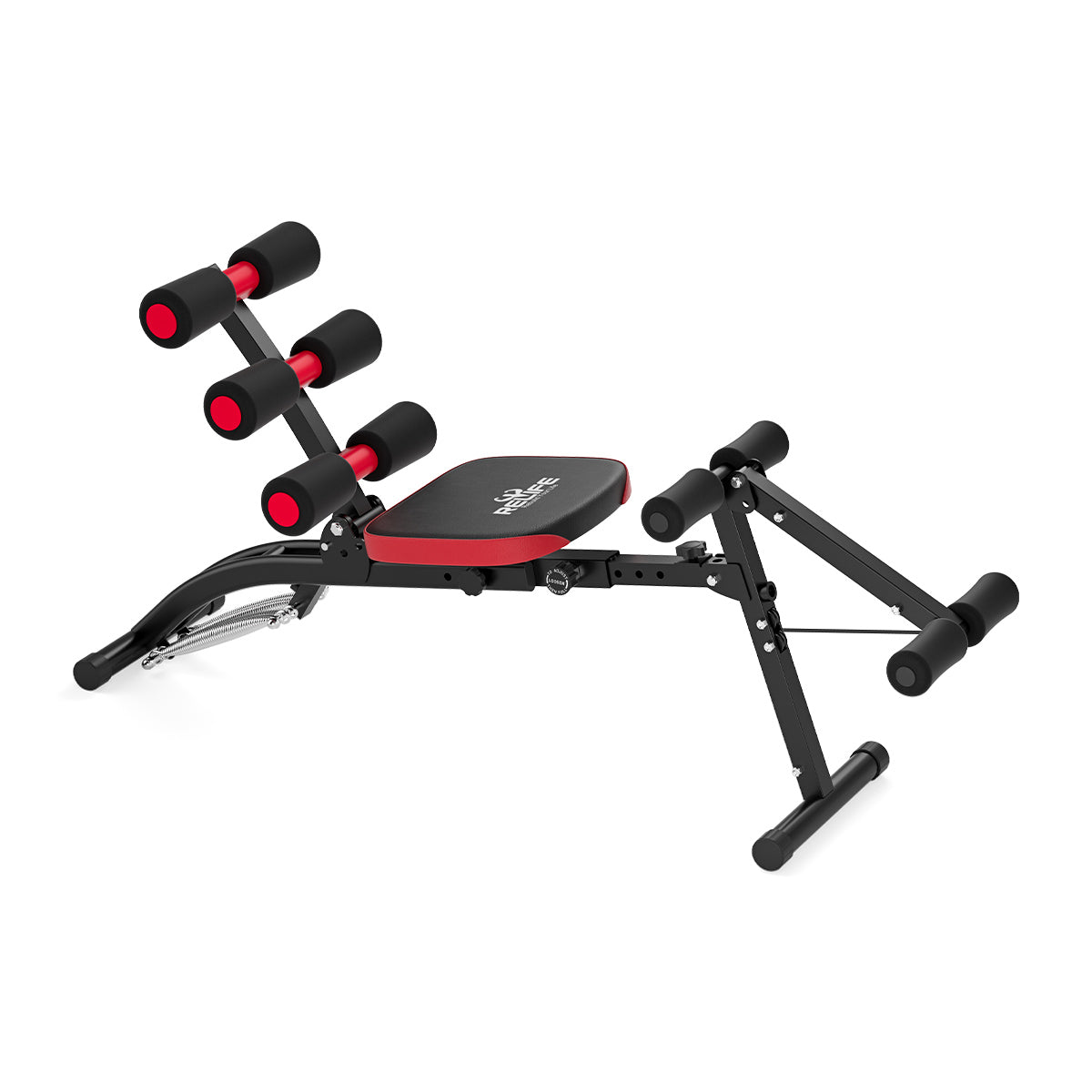 RELIFE REBUILD YOUR LIFE Foldable Ab Machine for Home Gym, Adjustable Ab Trainer & Sit Up Bench, Compact Core Workout Chair for Daily Fitness