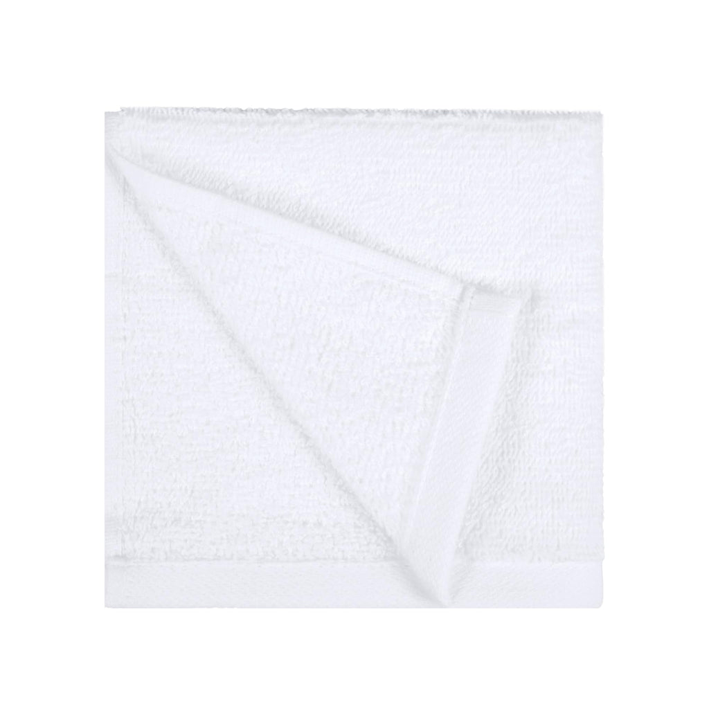 Amazon Basics Fast Drying Cotton Washcloths for Bathroom, Machine Washable, Soft and Highly Absorbent, 12 x 12 in, White, 24-Pack