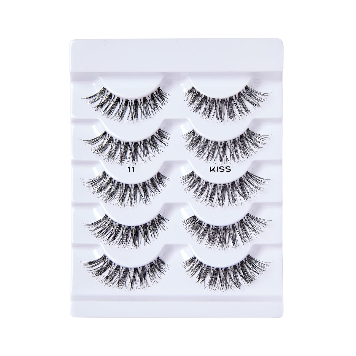 Kiss So Wispy, False Eyelashes, '', 12mm, Includes 5 Pairs Of Lashes, Easy to Apply, Reusable Lash Clusters