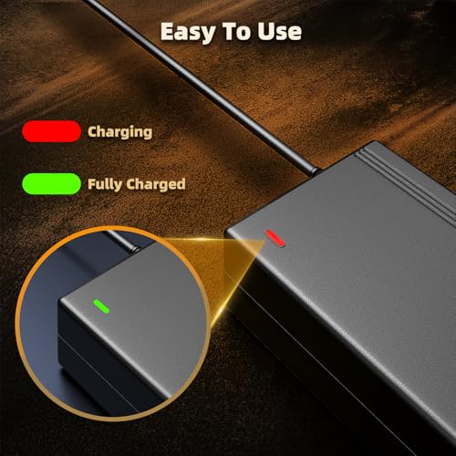 Carsty Hoverboard Charger 42V, Electric Scooter Charger with 5-in-1 Plugs | UL-certified 1.5A fast charging, compatible with Jetson, Segway, Gotrax