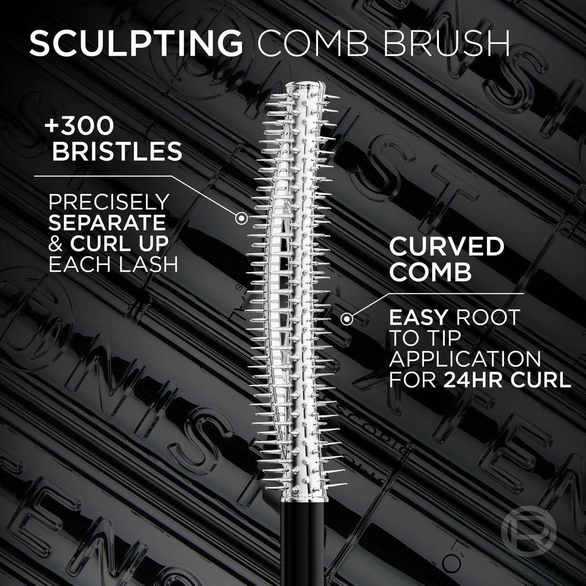 L'Oreal Paris Extensionist Mascara, Lengthening, Volumizing, and Curling Formula For a Lash Extension Eye Makeup Look, Washable Blackest Black