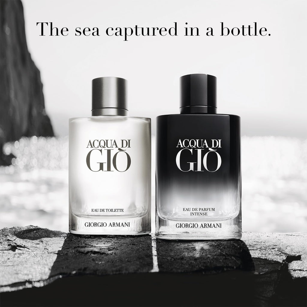 Armani Beauty Acqua di Giò Eau de Toilette - Fresh Aquatic Mens Cologne | Fragrance with Bergamot, Marine Notes & Cedarwood - Long Lasting Clean & Citrusy Mens Scent - Perfect for Everyday Wear