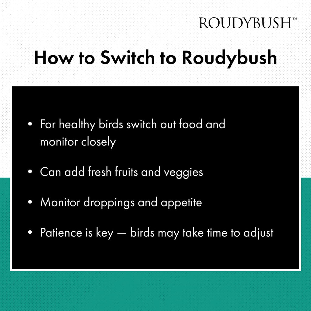 RoudyBush Daily Maintenance Food for Birds - Scientifically Formulated Bird Feed - Bird Food Pellets w/Corn, Wheat, Soy & More - Nutritious & Healthy Feed for Birds (Mini, 44oz)