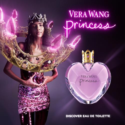 Vera Wang Princess Eau de Toilette Spray, Women's Fragrance, 3.4 fl oz | Notes of Apple, Quava, and Vanilla, Long Lasting, Everyday Fragrance, Travel Size