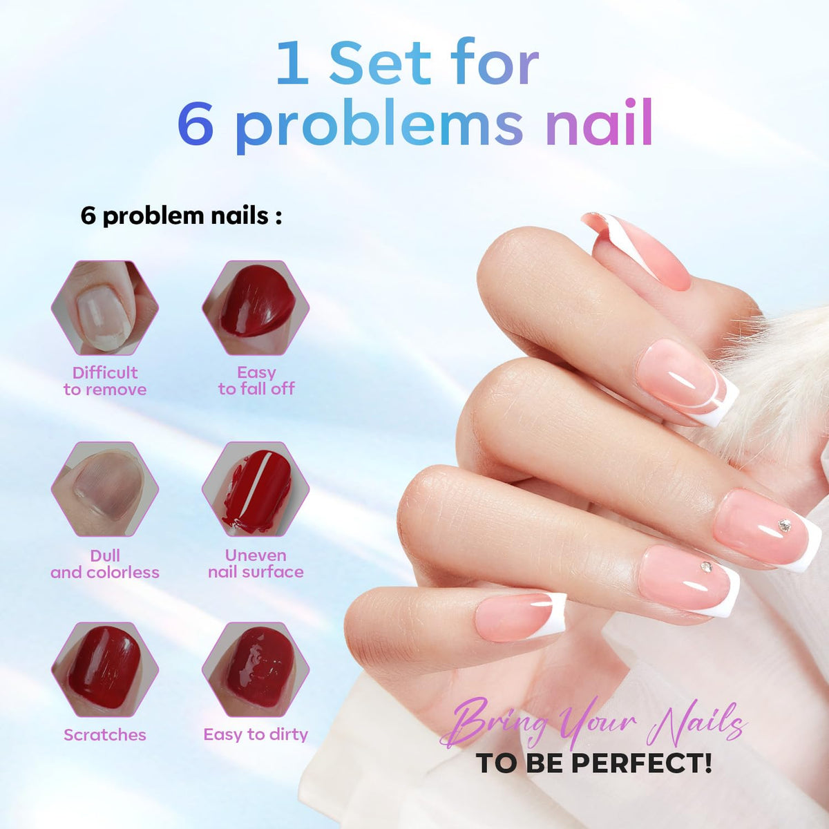 modelones Gel Top Base Coat Set 15ml 2026 Upgrade No Wipe Super Shine | Clear Glossy Gel Polish Acid Free Shiny for Press Ons Acrylic Gel Nail Art Soak Off U V Lamp Cure DIY Home Salon Manicure