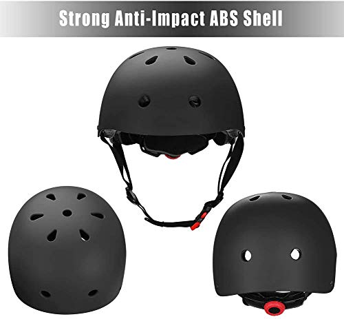 Adjustable Helmet for Ages 5-16 Kids Toddler Boys Girls Youth,Protective Gear with Elbow Knee Wrist Pads for Multi-Sports Skateboarding Bike Riding Scooter Inline skatings Longboard Roller Skate