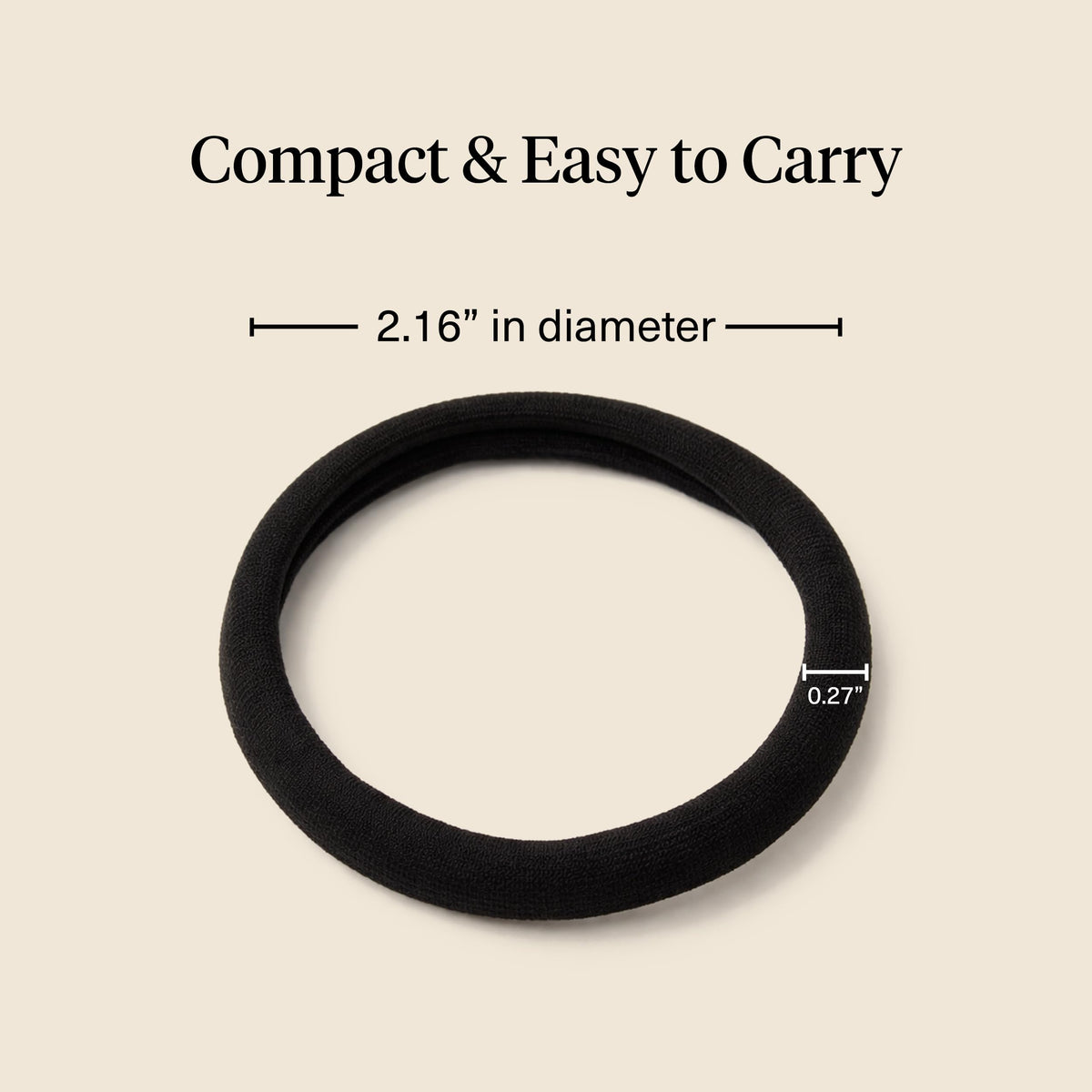 Kitsch Elastic Hair Ties No Damage | Stretchable Hair Bands - Black, 12pcs | Strong All-Day Hold Hair, Rubber Bands For Hair, Ponytail Holders | Hair Accessories for Everyday Use