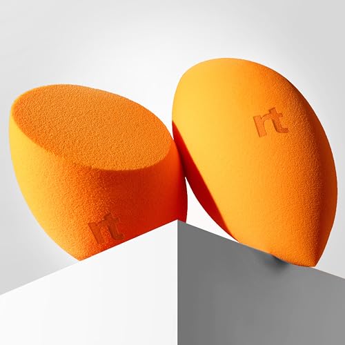 Real Techniques Miracle Complexion Sponge, 4 Pack, Makeup Blending Sponges | Makeup sponges for foundation, 3-point design, foundation applicator, latex-free beauty sponge