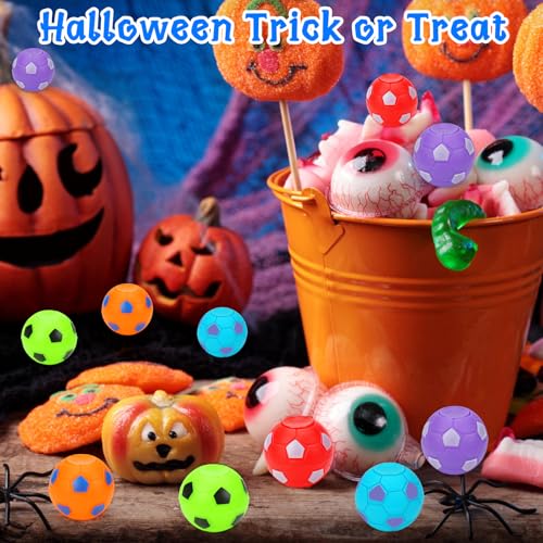 32PCS Fidget Spinner Soccer Balls Halloween Party Favors for Kids 4-8 8-12 | Halloween Goodie Bag Stuffers Non Candy Treats Classroom Treasure Toys Carnival Prize Bulk Pinata Filler Birthday Trinket