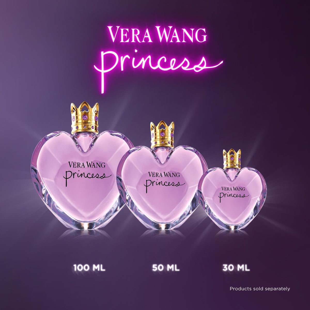 Vera Wang Princess Eau de Toilette Spray, Women's Fragrance, 3.4 fl oz | Notes of Apple, Quava, and Vanilla, Long Lasting, Everyday Fragrance, Travel Size