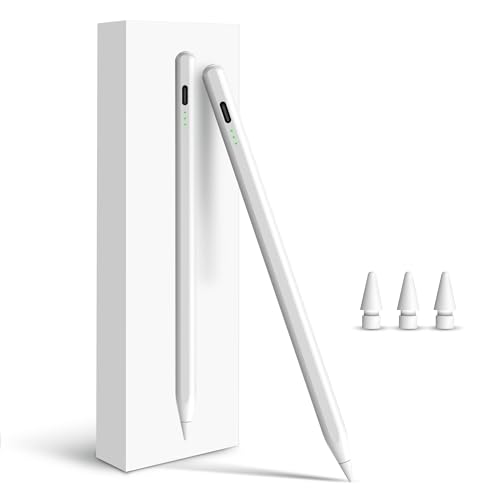 Penlike Pencil for Apple iPad 2026-2018, Fast Charge Stylus Pen for iPad | Fits for iPad A16/11-6th, Air 11"/13" M4/M3/M2/5th-3rd, Pro 13/11/M4/12.9, Mini A17 Pro/6/5th Palm Rejection,Tilt Sensitivity