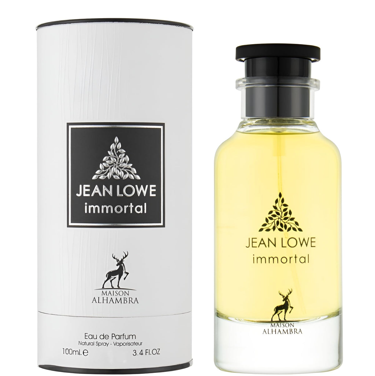Jean Lowe Immortel by Maison Alhambra for Men - 3.4 oz EDP Spray | Citrus, Aromatic, Aquatic, Amber – Long-Lasting Fragrance for Men, 3.4 Ounce / 100 ml