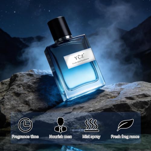 Ycz Club Gentleman's Aroma Eau de Parfum for Men, 1.7 Fl Oz | Long-Lasting Aromatic Fougere Scent with Bergamot, Ginger, and Cedarwood Notes for Parties, Date Night, and Gifts.