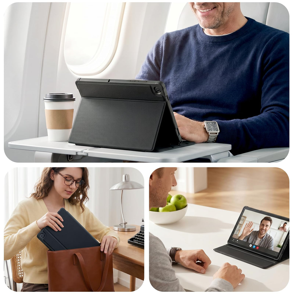 CoBak Case for Samsung Galaxy Tab A11+ Plus 11" 2025,Black | Multi-Viewing Angles, All New PU Leather Folio Stand Cover with Auto Sleep Wake Feature for Samsung Galaxy Tab A11+ Tablet