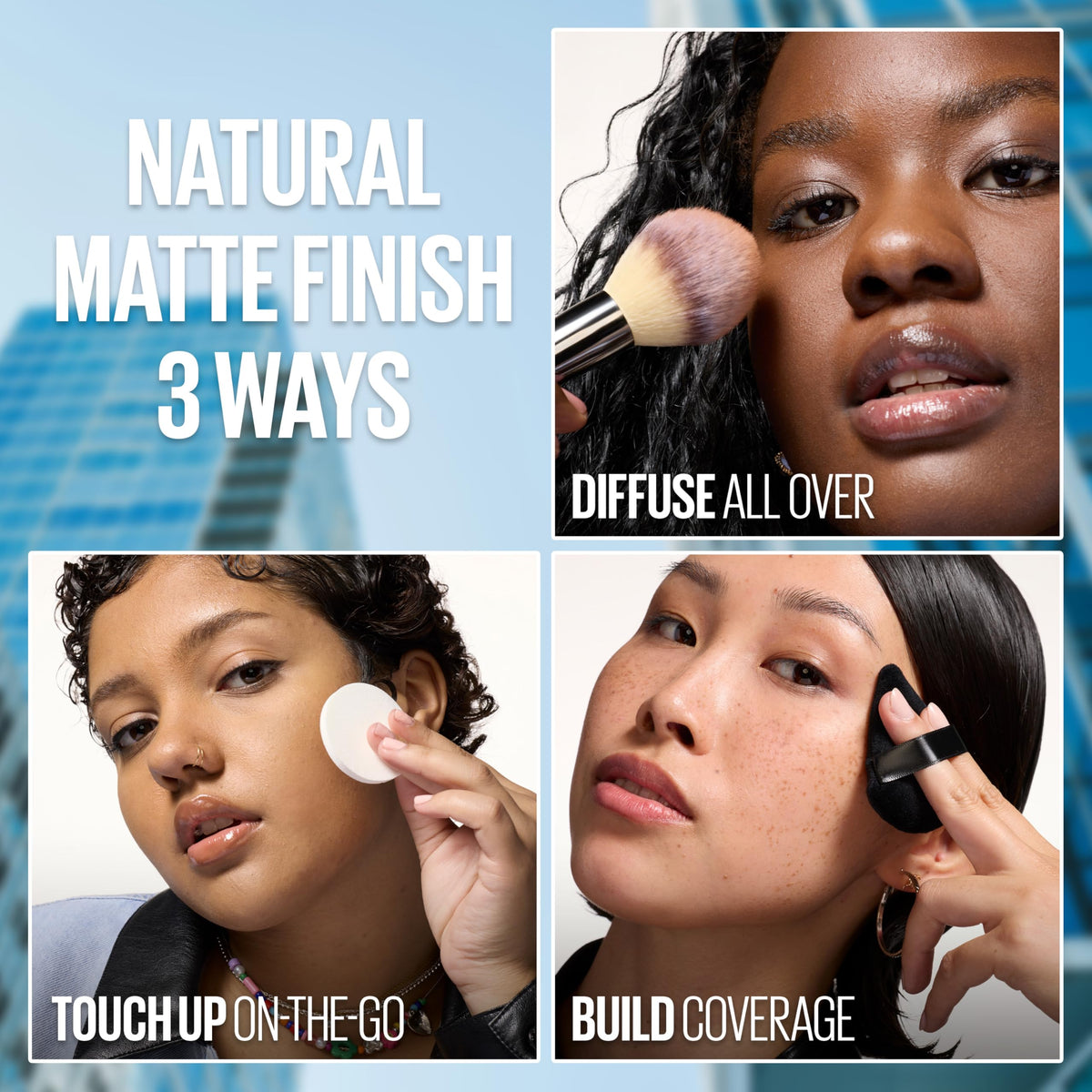 Maybelline Fit Me Matte + Poreless Pressed Face Powder Makeup & Setting Powder, Translucent, 1 Count