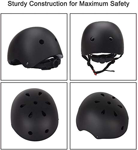 Adjustable Helmet for Ages 5-16 Kids Toddler Boys Girls Youth,Protective Gear with Elbow Knee Wrist Pads for Multi-Sports Skateboarding Bike Riding Scooter Inline skatings Longboard Roller Skate