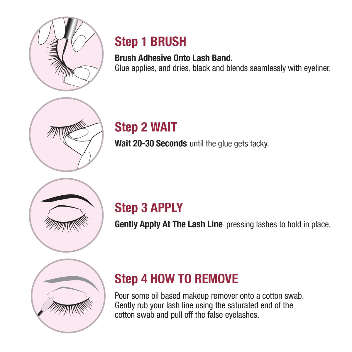 i•ENVY Super Strong Hold Eyelash Adhesive, Waterproof, 48-Hour Long-Lasting Lash Glue, Latex-Free, Hypoallergenic, Quick-Drying with Brush-On Applicator for Strip Lashes (Black, 1 Pack)