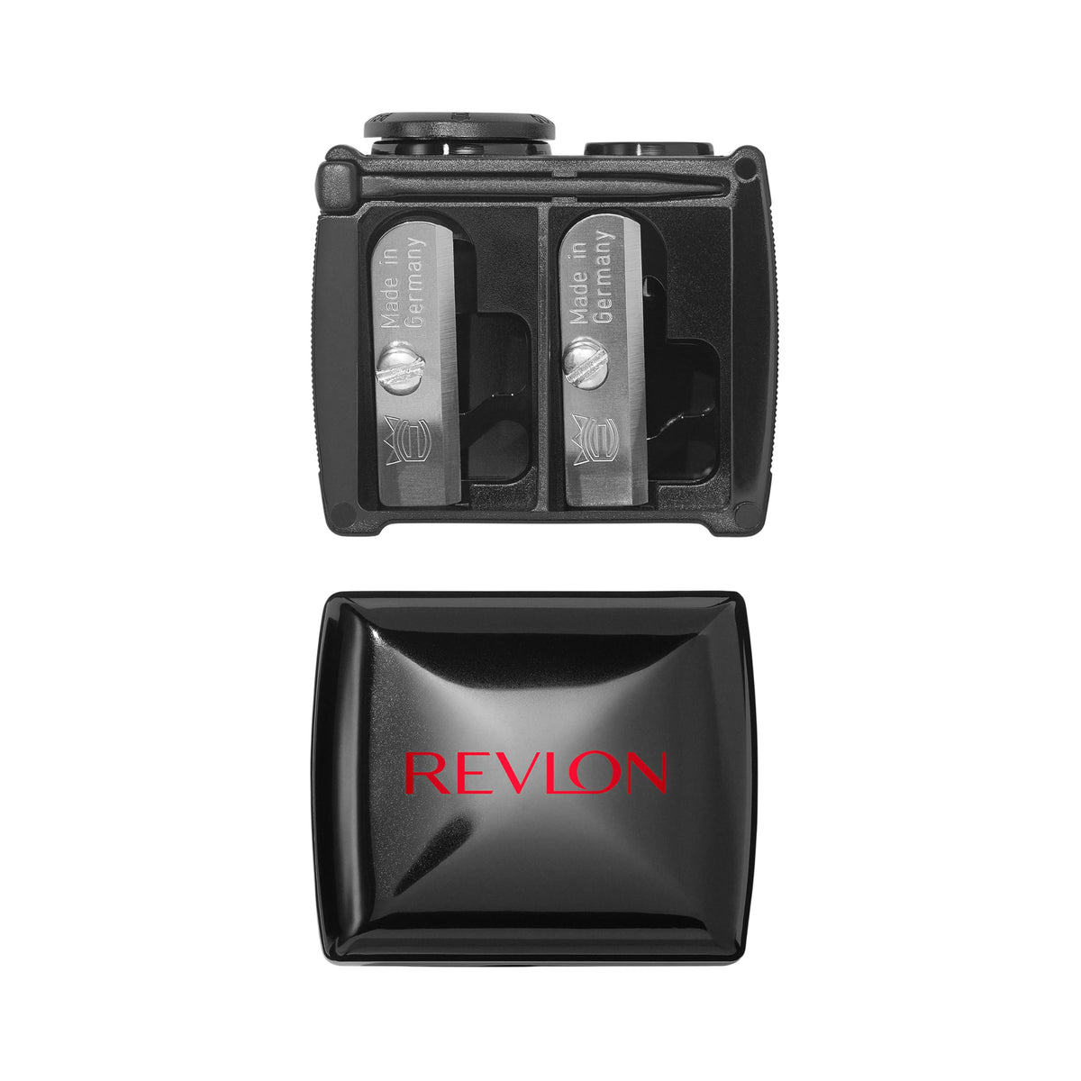 Revlon Universal Points Makeup Sharpener, Black, 1 Count | Makeup sharpener for wooden and plastic pencils. Fits small to large sizes and is easy to clean.