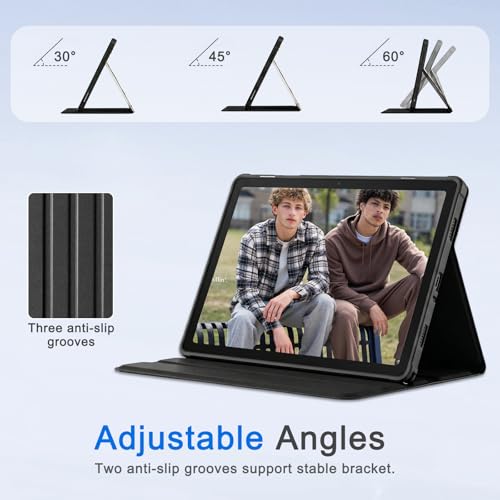 CoBak Case for Samsung Galaxy Tab A11+ Plus 11" 2025,Black | Multi-Viewing Angles, All New PU Leather Folio Stand Cover with Auto Sleep Wake Feature for Samsung Galaxy Tab A11+ Tablet