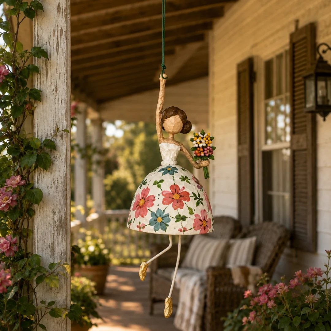 ⏳ Last Day 49% OFF – 🌸 Whimsical Dancing Lady Hanging Ornament | Vintage Folk-Art Décor with Wind-Activated Swaying Design & Playful Dangling Details ✨